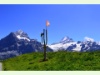 Grindelwald First mit Blick auf das Mittelhorn und das Schreckhorn