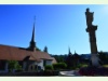 Altstadtbrunnen bei der Kirche Saint-Jean in Fribourg